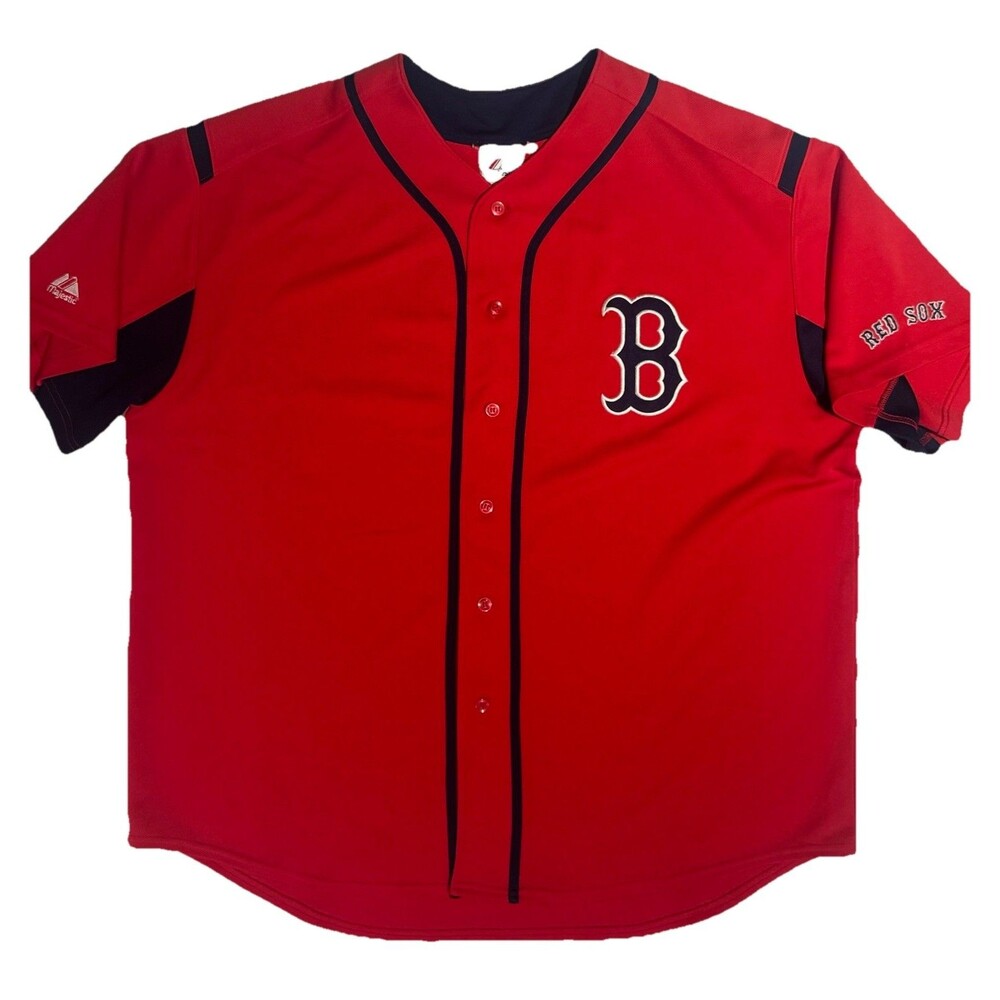 Vintage Early 2000 Majestic Men’s MLB Boston Red Sox Baseball Jersey 2XL
